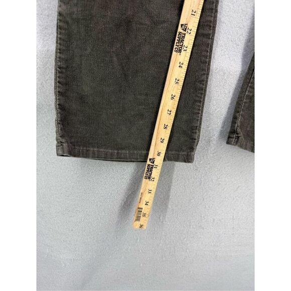 Levi's 517 Womens Green Stretch Denim Corduroy Slim Bootcut Pants Jeans Medium - Picture 4 of 7